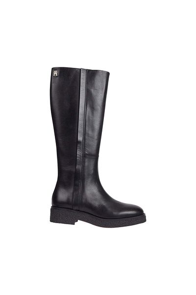 Tommy Hilfiger Black Booties Womens Shoes