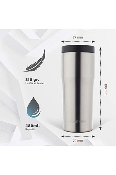 STOREMAX Ntwork Leak Proof Vacuum Double Layer Steel Cup Thermos 480 ml 6 Hours Hot / 12 Hours Cold