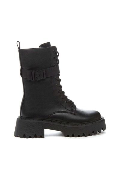 Betsy Black Booties Womens Shoes