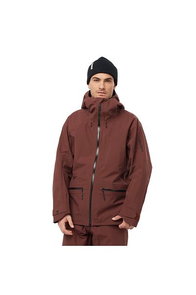 Salomon Absolute 3L Men's Ski Jacket Claret Red