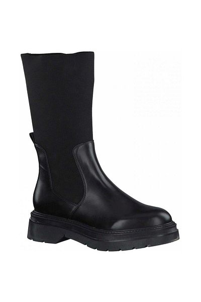 Tamaris Black Booties Womens Shoes