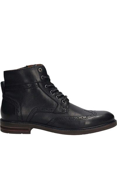 SALAMANDER Black Booties Mens Shoes