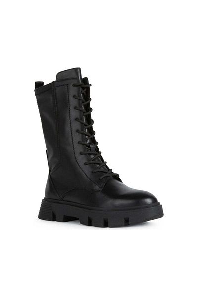 Geox Black Booties Womens Shoes