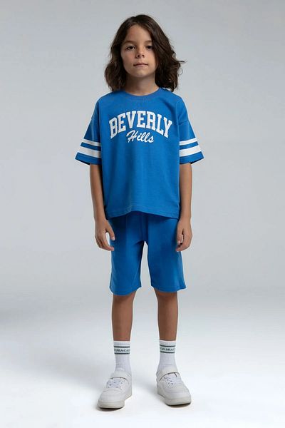 Rolypoly Cycling Neck 100% Cotton Short Sleeve Boys Shorts Suit