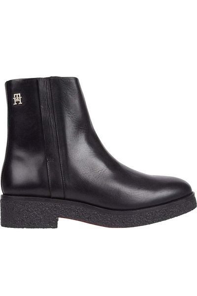 Tommy Hilfiger Black Booties Womens Shoes