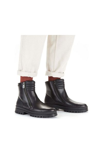 Rieker Black Booties Womens Shoes