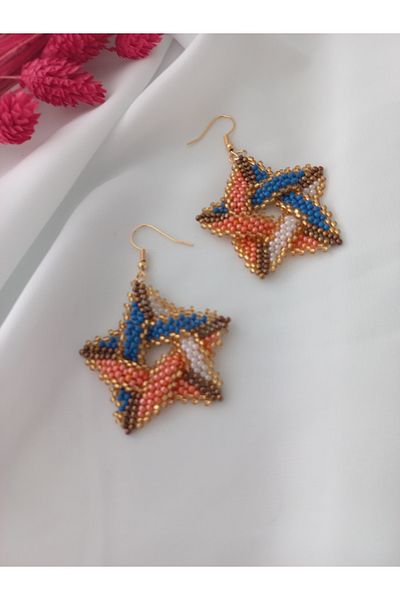 İPAR AKSESUAR New Special Series Design Sand Beads Earrings