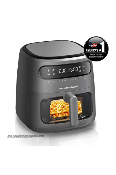 Hamilton Beach 1750W Ergonomic Design Digital Air Fryer 8 Liter