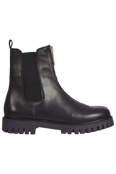 Tommy Hilfiger Black Booties Womens Shoes