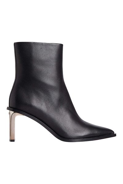 Calvin Klein Black Booties Womens Shoes