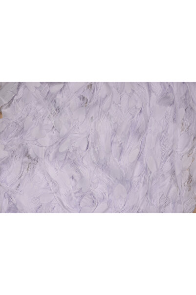 AKÇA TEKSTİL Hearted Model White Color Width 180 cm Length 280 cm Ready Rope Curtain