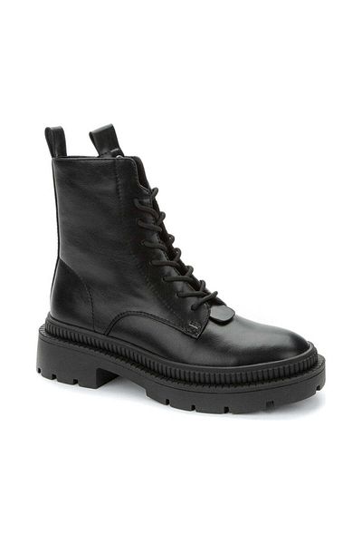 Betsy Black Booties Womens Shoes
