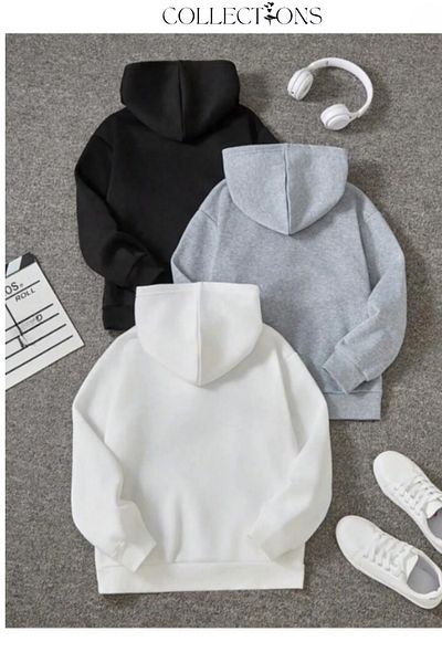 Arz giyim Trend Collections Boy's Hooded King Printed 3 Pack Sweatshirt