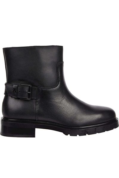 Tommy Hilfiger Black Booties Womens Shoes