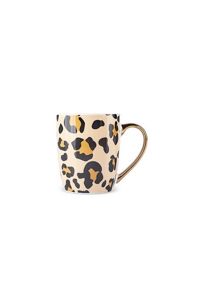 Karaca Leopard Patterned 3-Pack Mug 360 ml