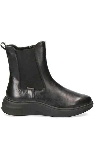 Caprice Black Booties Womens Shoes