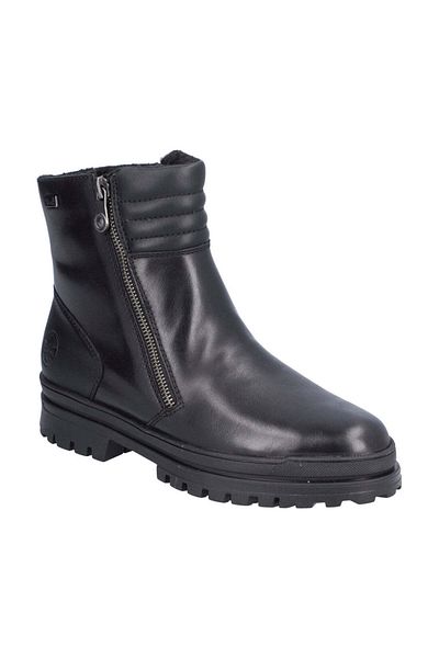 Rieker Black Booties Womens Shoes
