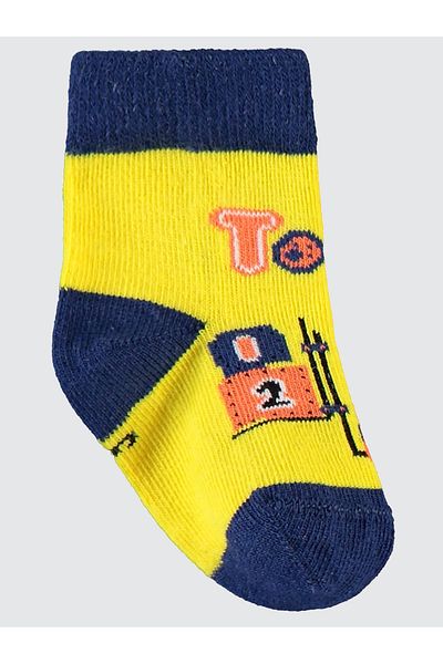 Civil Baby Baby Boy 3-Piece Socks 6-18 Months Yellow