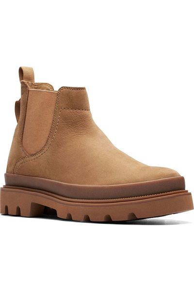 CLARKS Beige Booties Mens Shoes