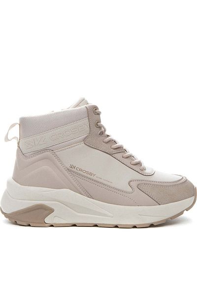 CROSBY Beige Booties Womens Shoes