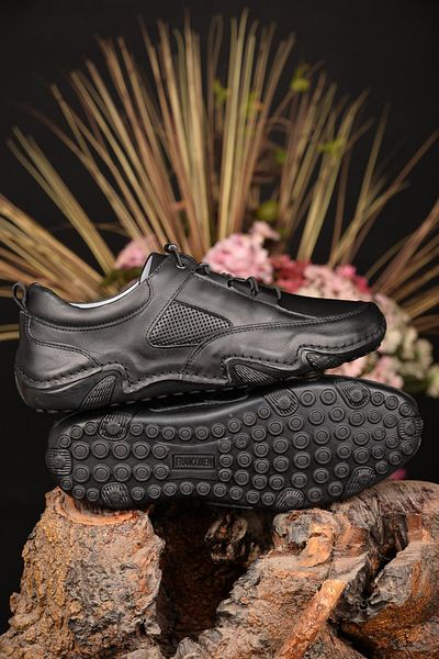 JAMES FRANCO Men's Summer - 100% Genuine Leather, Anti-Sweat, Orthopedic Sole, Lightweight Ultra Comfortable Casual Shoes