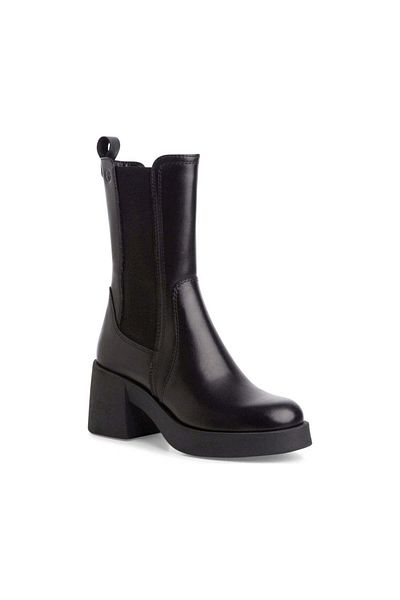 Tamaris Black Booties Womens Shoes