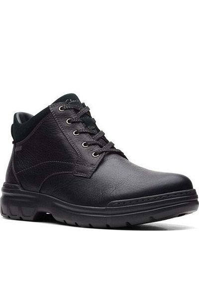 CLARKS Black Booties Mens Shoes