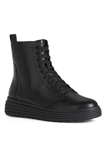 Geox Black Booties Womens Shoes