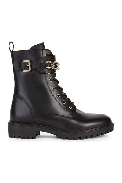 Geox Black Booties Womens Shoes