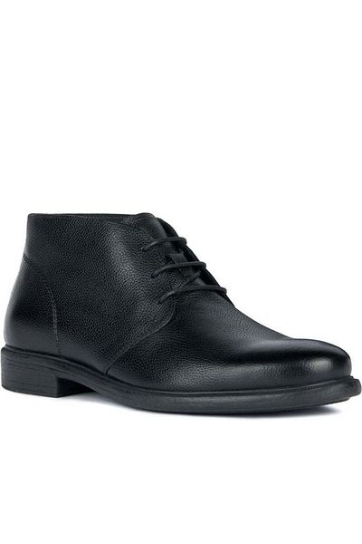 Geox Black Booties Mens Shoes