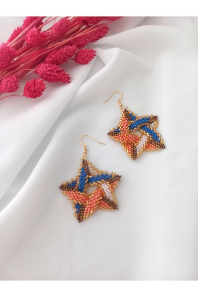 İPAR AKSESUAR New Special Series Design Sand Beads Earrings