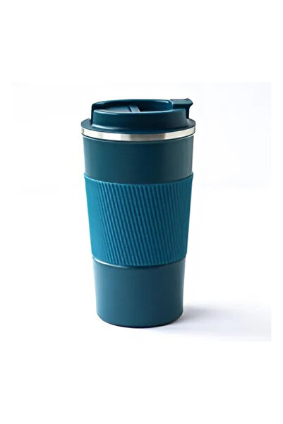 Microcase كوب ترمس مطاطي مضاد للانزلاق سعة 500 مل من الفولاذ المقاوم للصدأ 30...