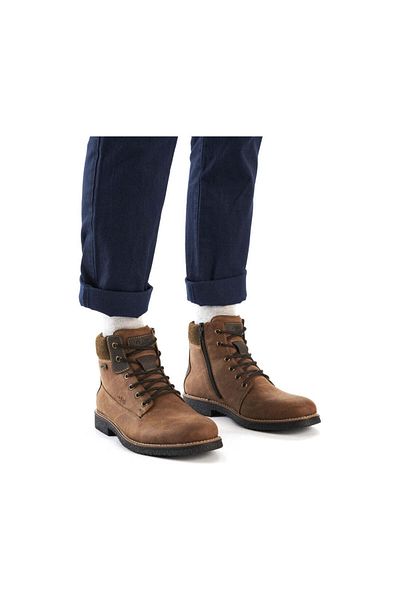 Rieker Brown Booties Mens Shoes
