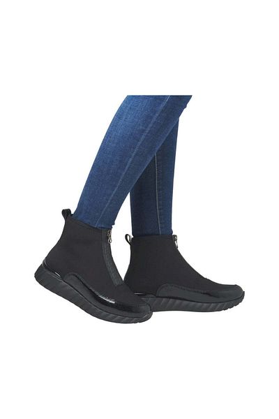 Remonte Black Booties Womens Shoes
