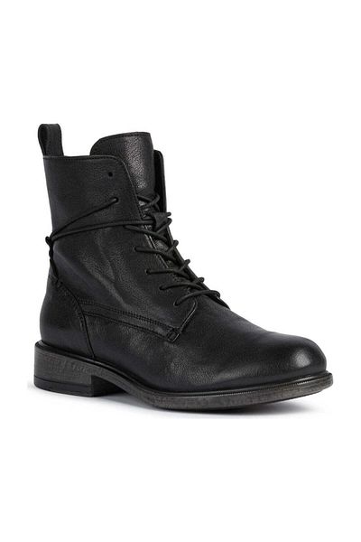 Geox Black Booties Womens Shoes