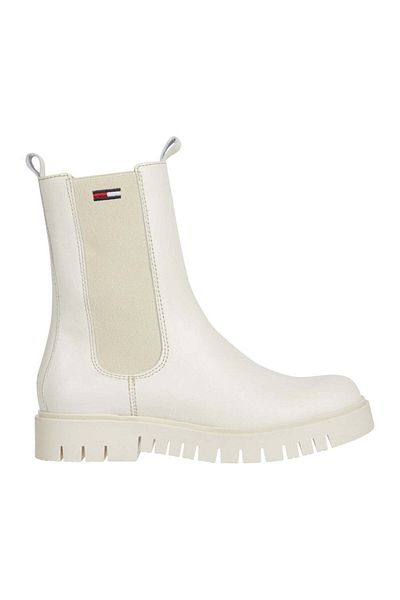 Tommy Jeans White Booties Womens Shoes