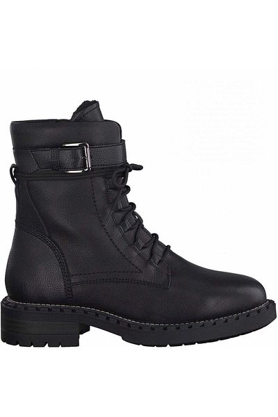 Tamaris Black Booties Womens Shoes
