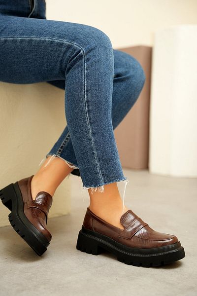 LAMİNTA Snake Women's Loafer Moccasin