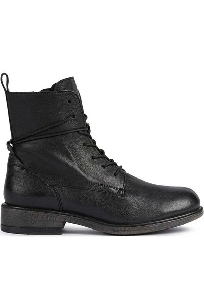 Geox Black Booties Womens Shoes