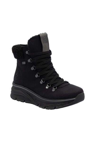 Rieker Black Booties Womens Shoes
