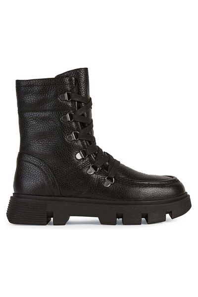 Geox Black Booties Womens Shoes