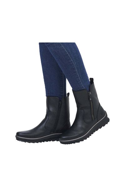 Remonte Black Booties Womens Shoes