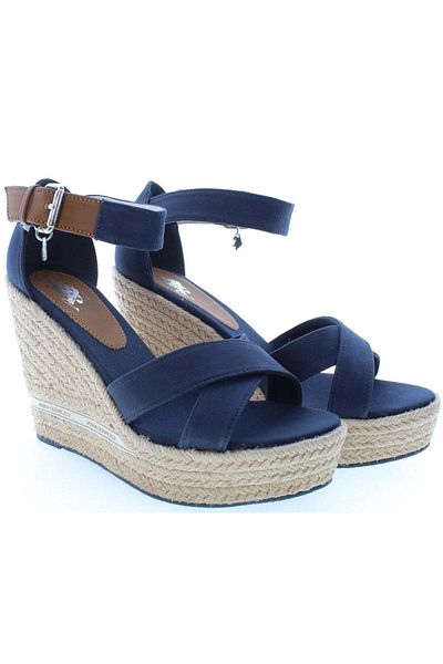 U.S. Polo Assn. U.S. Polo Assn. Blue Sandals Womens Shoes