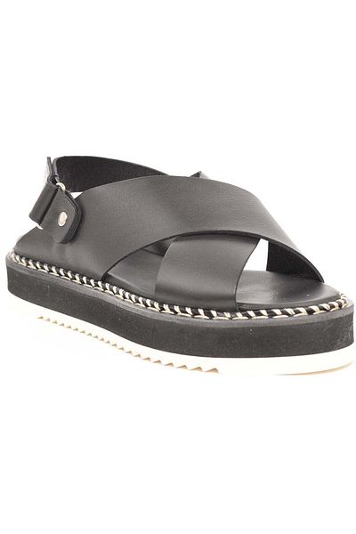 AGL Black Sandals Womens Shoes
