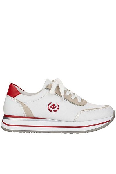 Rieker White Flats Womens Shoes
