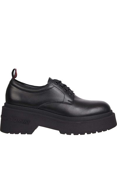 Tommy Jeans Pantofi formali negri Pantofi dama