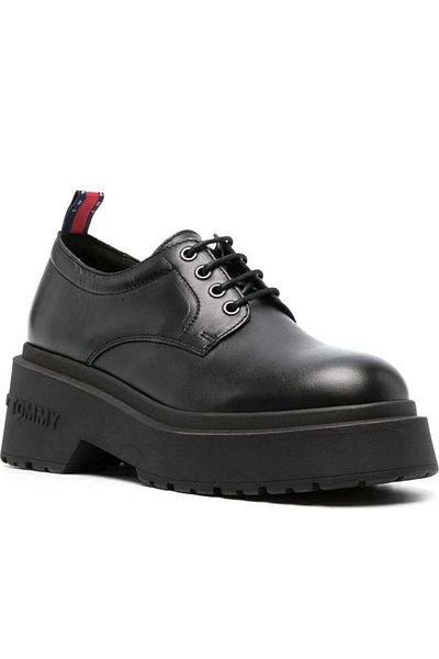 Tommy Jeans Pantofi formali negri Pantofi dama