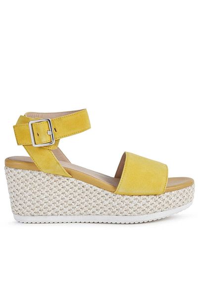 Geox Yellow Sandals Womens Shoes