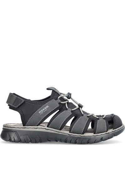 Rieker Black Sandals Mens Shoes