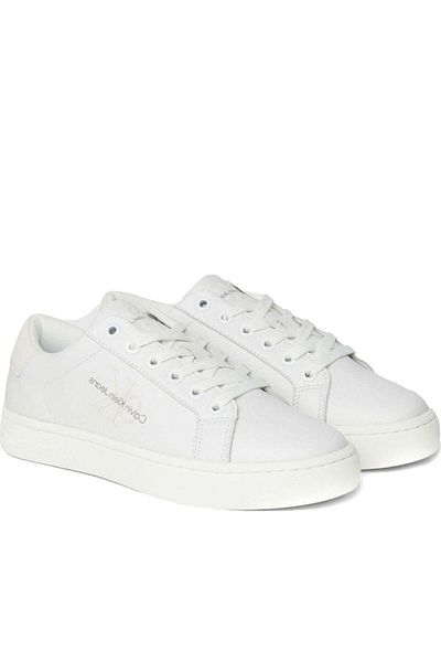 Calvin Klein Jeans White Trainers Womens Shoes